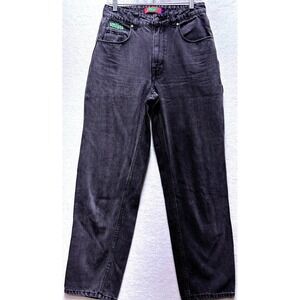 Empyre Tori Womens Jeans Size 4 Black Denim Carpenter Straight Leg Skater